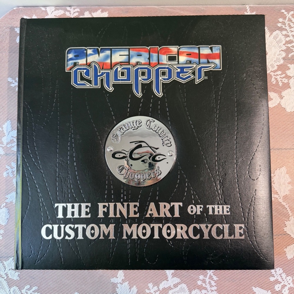 Orange County Choppers American Chopper Book OS Black Good Hardcover Metal Logo